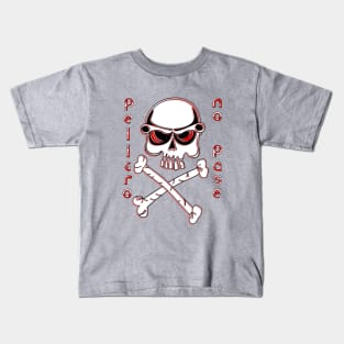 No Passage Skull Crossbones Danger Warning Hazard Bones Risk Kids T-Shirt